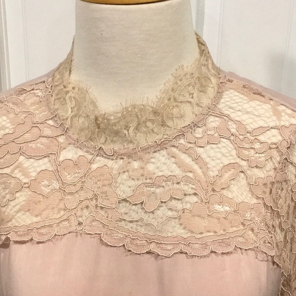 Silky Long sleeve Lace Top - Picture 4 of 7